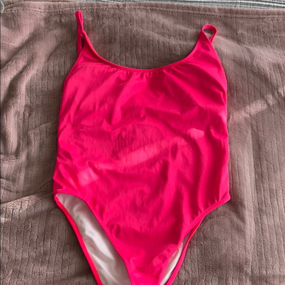 Pink Victoria’s Secret Neon Pink One piece
